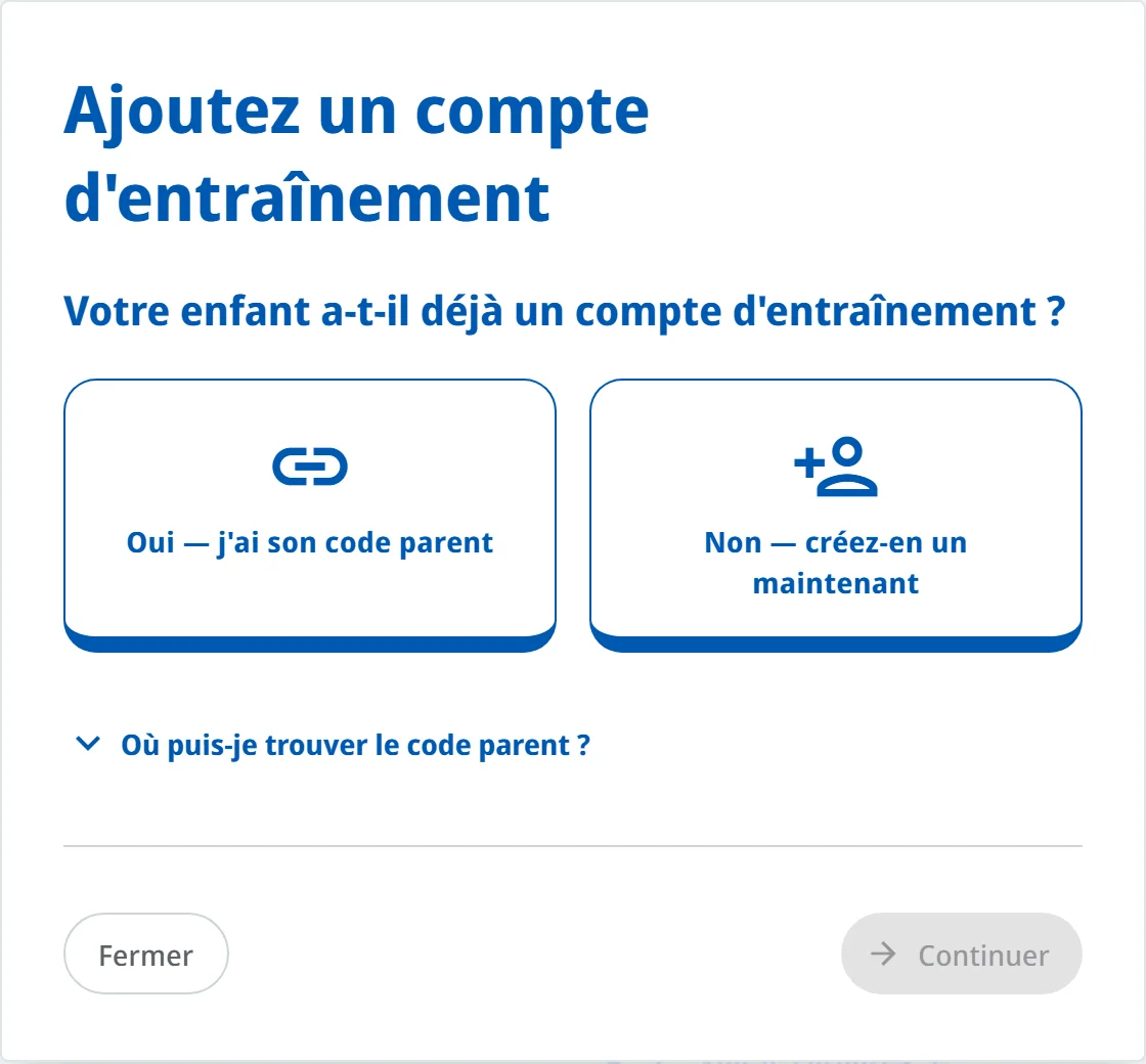 La première question de l'assistant